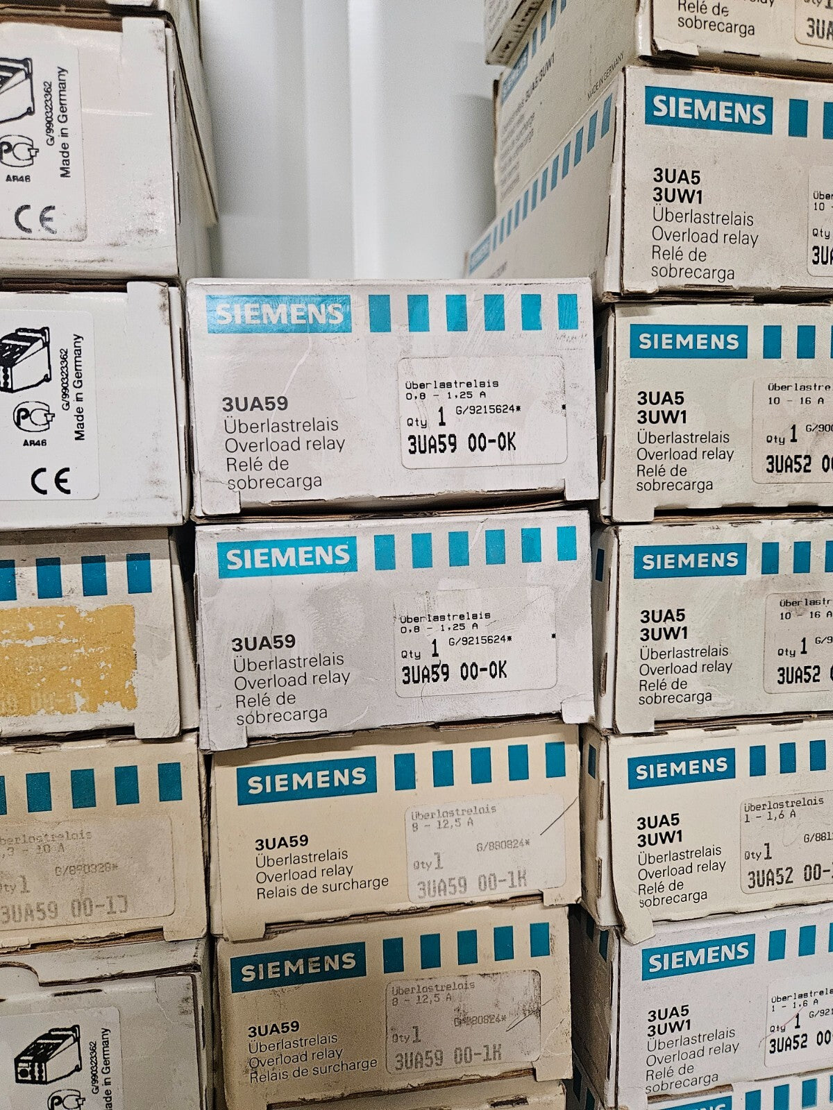 Siemens 3UA59 00-Thermal Delayed Overload Relays new in box, different types neu