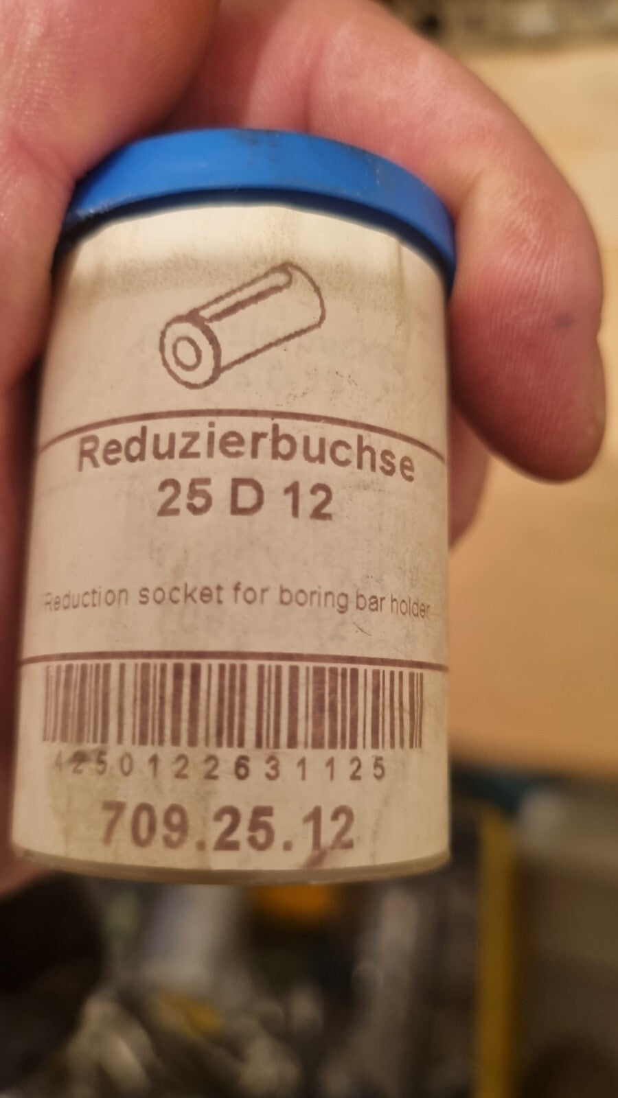 KEMMLER Reduzierhülse für Bohrstangenhalter, reduction socket 25D12, 709.25.12