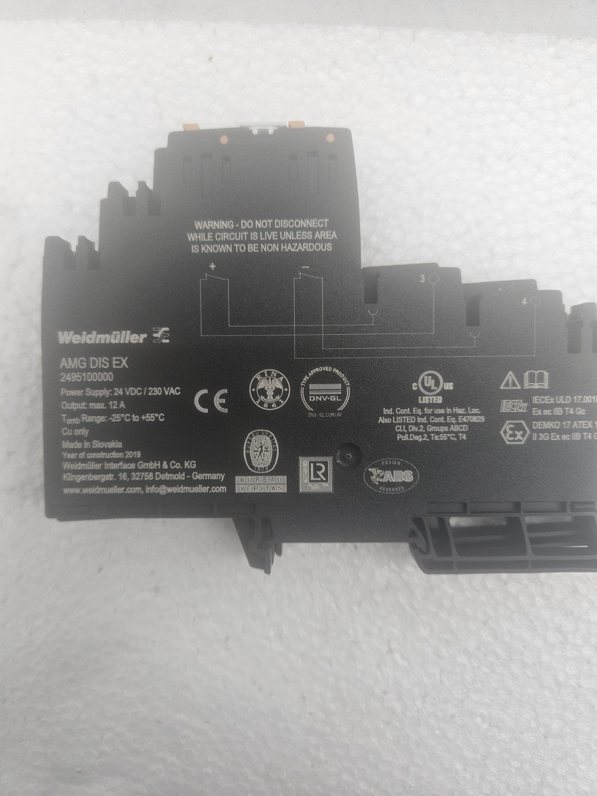 Weidmüller Potentialverteiler AMG DIS EX 2495100000, Neu New Unused Unbenutzt