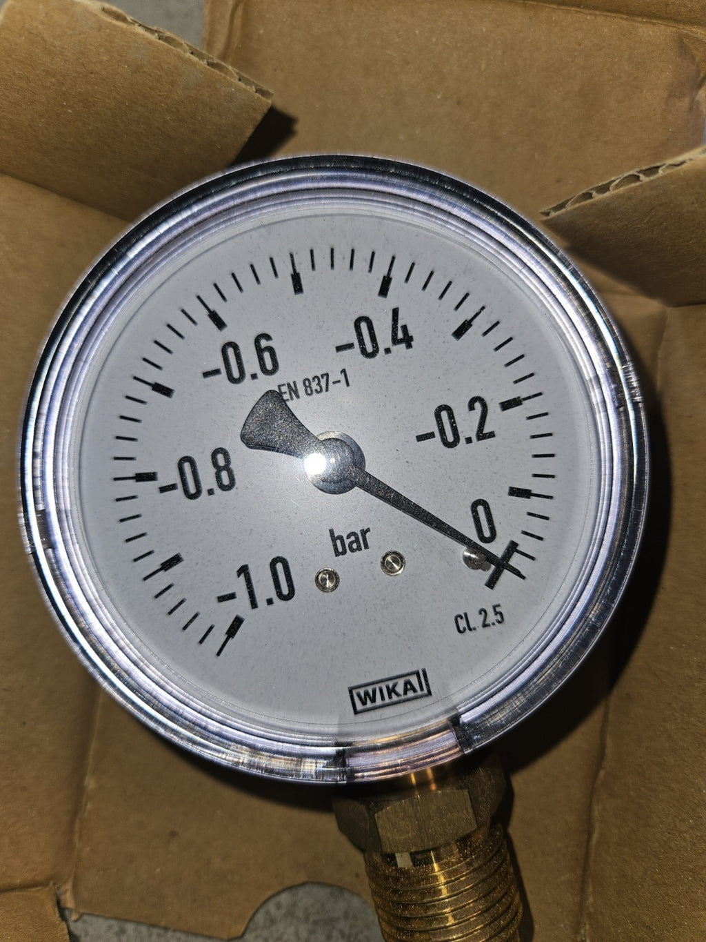 WIKA Vakuummeter 111.10.080/ -1,0 bar Unterdruck G1/2B Neu/ovp 9022252