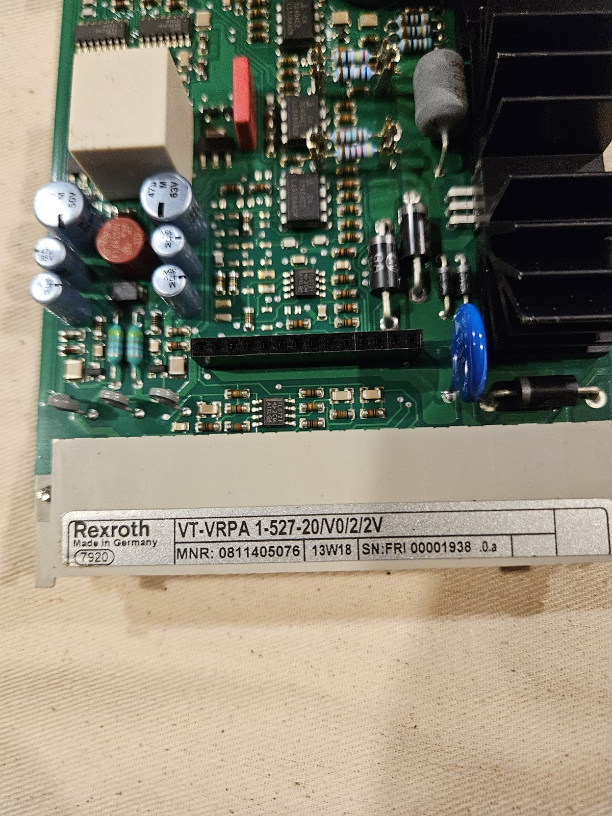 Bosch Rexroth VT-VRPA 1-527-20/V0/2/2V Amplifier / Verstärker Card, 0811405076
