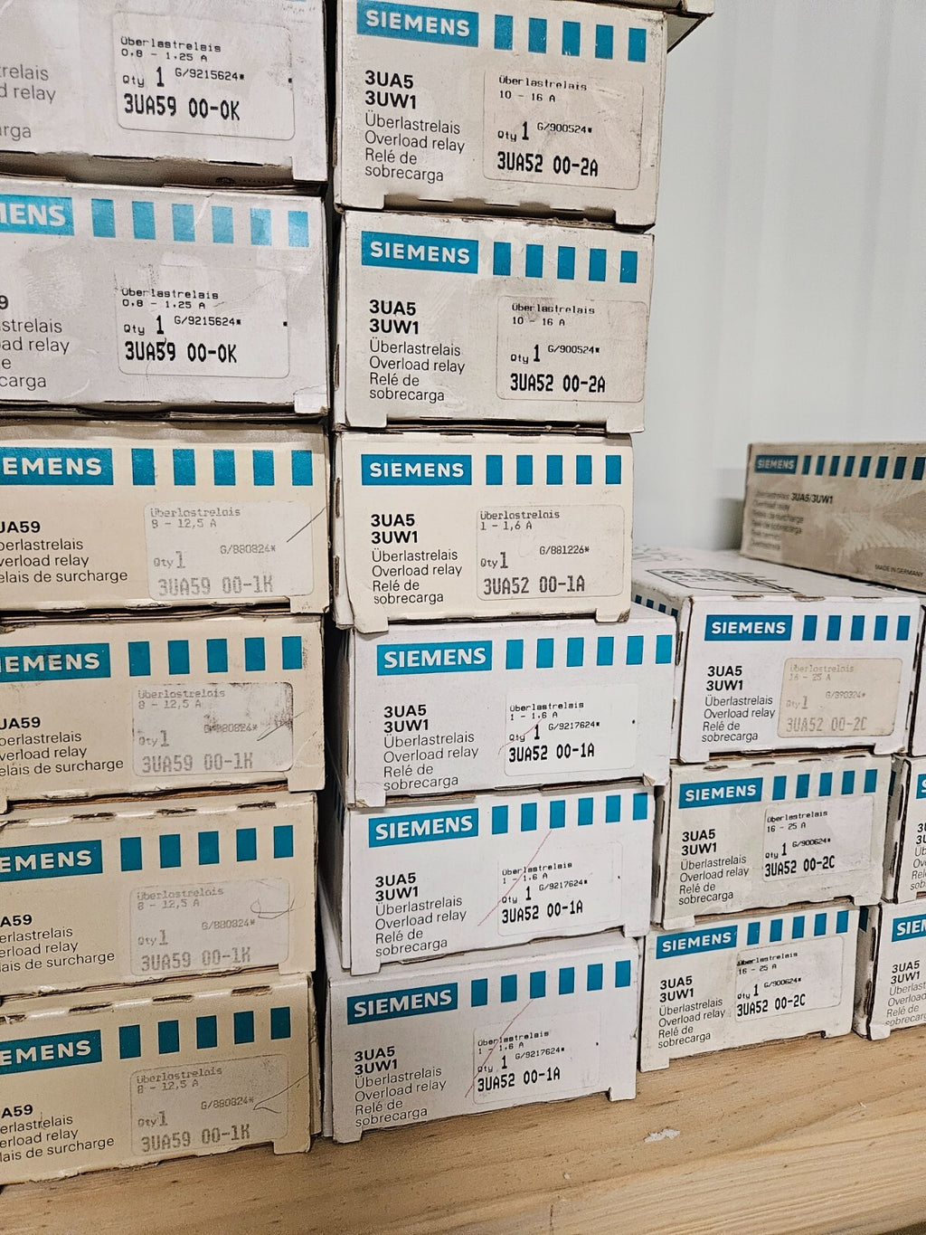 Siemens 3UA59 00-Thermal Delayed Overload Relays new in box, different types neu