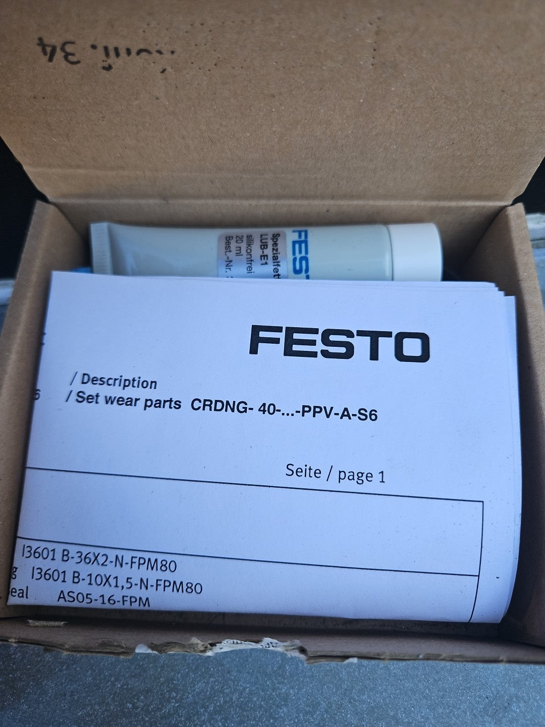 Festo Wartung Set Verschleissteilsatz CRDNG- 40-PPV-AS6, 665270Reparaturset Neu