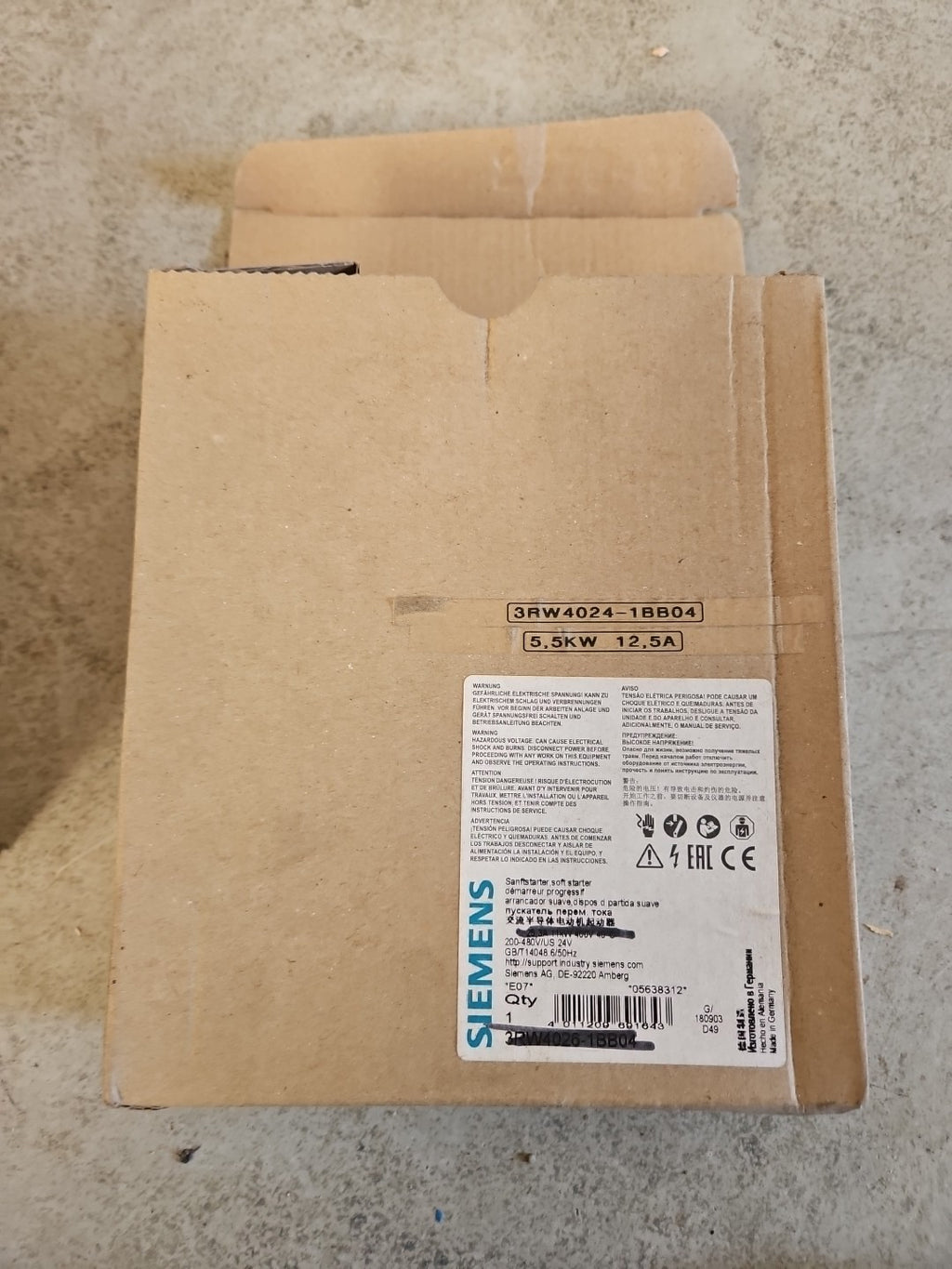 Siemens Sirius Sanftstarter 3RW4024-1BB04, 3RW4 024-1BB04 Neu/ovp Unused 