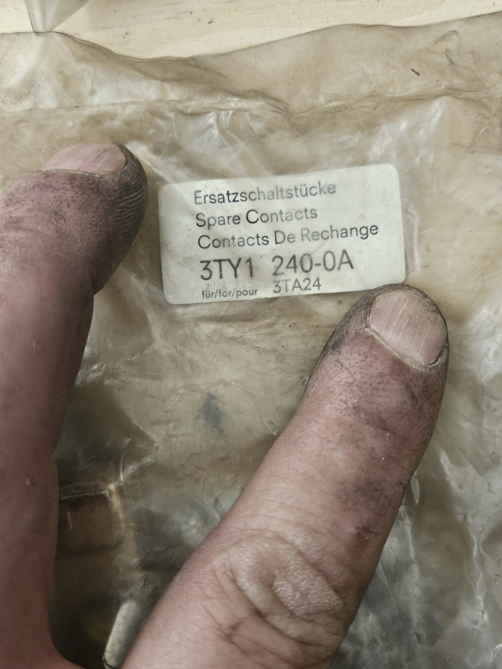 Siemens 3TY1240-0A Ersatzschaltstücke für 3TA24 / 3TY1 240-0A / OVP