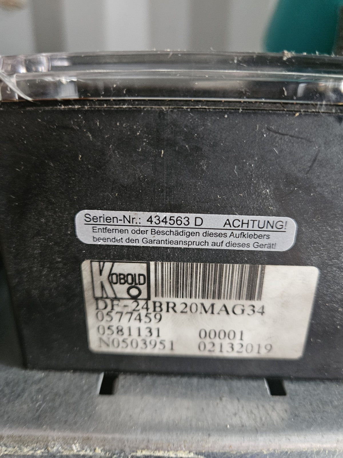 Kobold DF-MA Flow Meter DF- 24BR20MAG34, 0577459, 0581131 Paddle Wheel Used