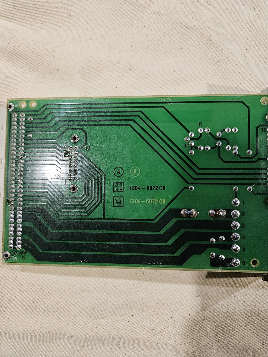 Krauss Maffei Industrial PCB Circuit Board 7204-6072 CO | Tested & Working