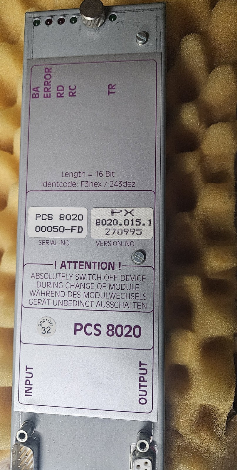 LAUER PCS8020, 00050-FD, PX8020.015.1, 270995, New In Box, Neu/ovp Unsed NOS