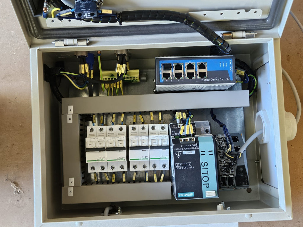 Biion Industrial Control Panel Enclosure | Siemens SITOP 24V, Moxa EDS-308, B&R 
