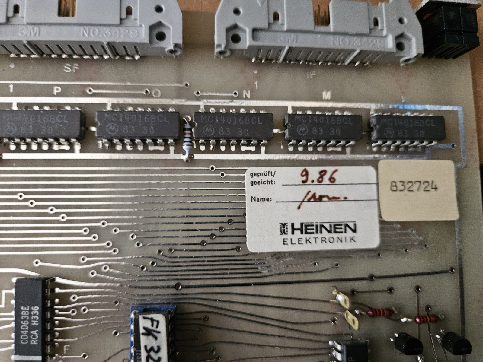 HEINEN Elektronik Platine, Karte 60778-7.4,  832.724, Neu/Ovp,  New In BOX NOS
