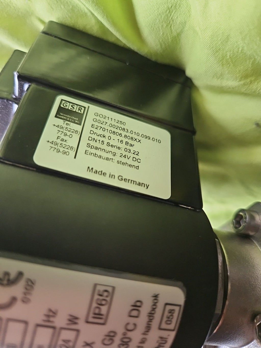 GSR-2-Wege Magnetventil K0598010, GP1794580, GP1796687 Ex Geschützt, Neu/ovp New