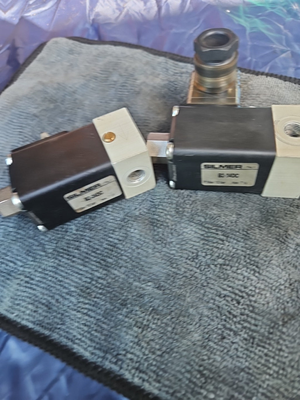 2 x SILMER Valve Ventil B2-24DC Magnetventil Steuerung max.10bar, Tested Working