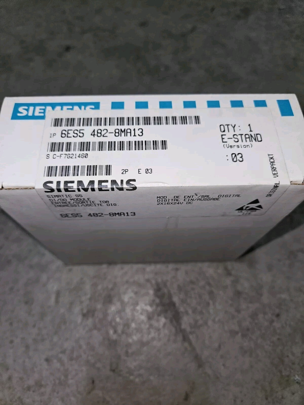 Siemens Simatic 6ES5 482-8MA13, Brand New In Box Sealed, Neu/ovp, Unopened