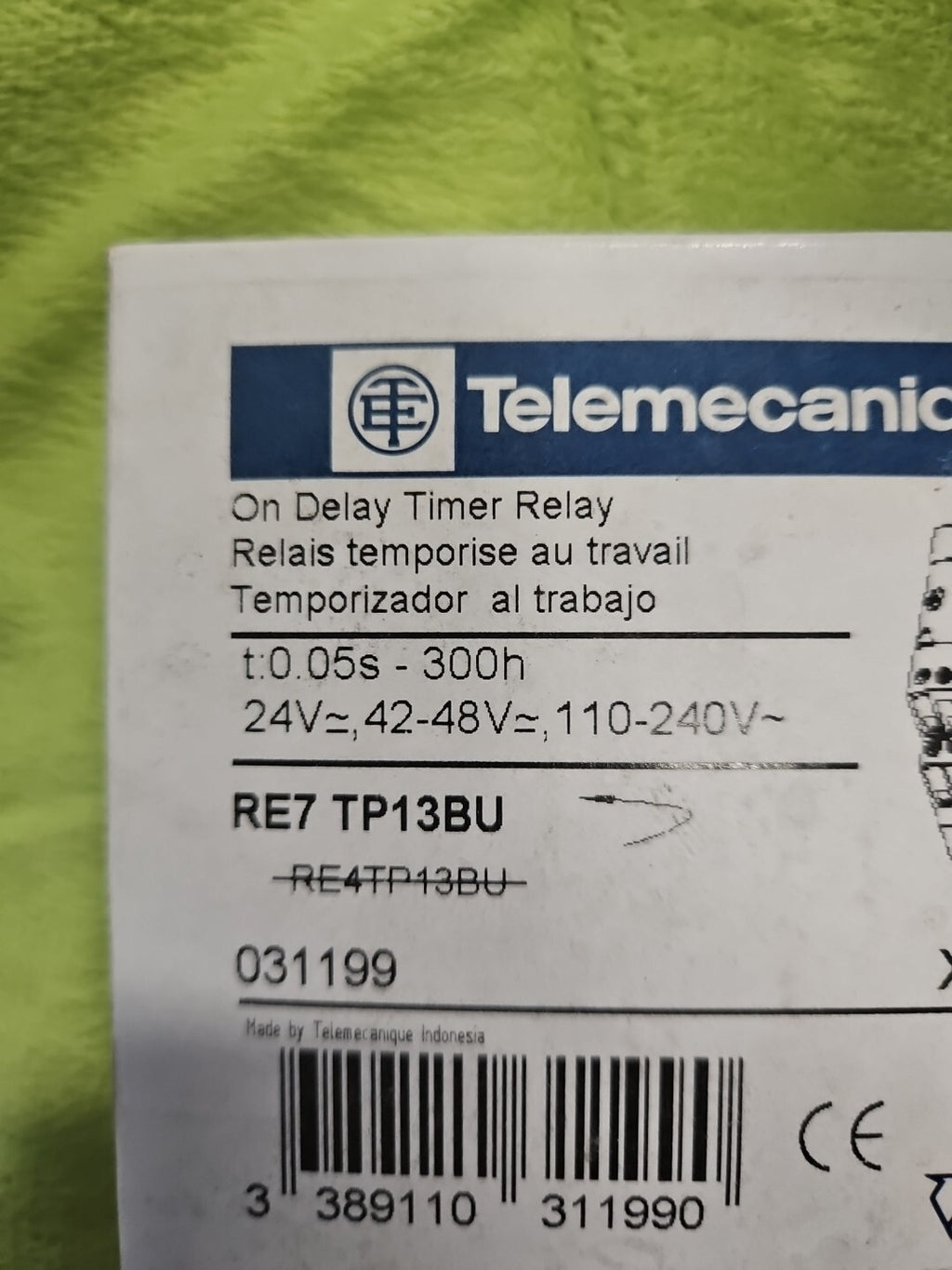 Telemecanique RE7 TP13BU / Schneider Electric RE7TP13BU, RE4TP13BU New In Box