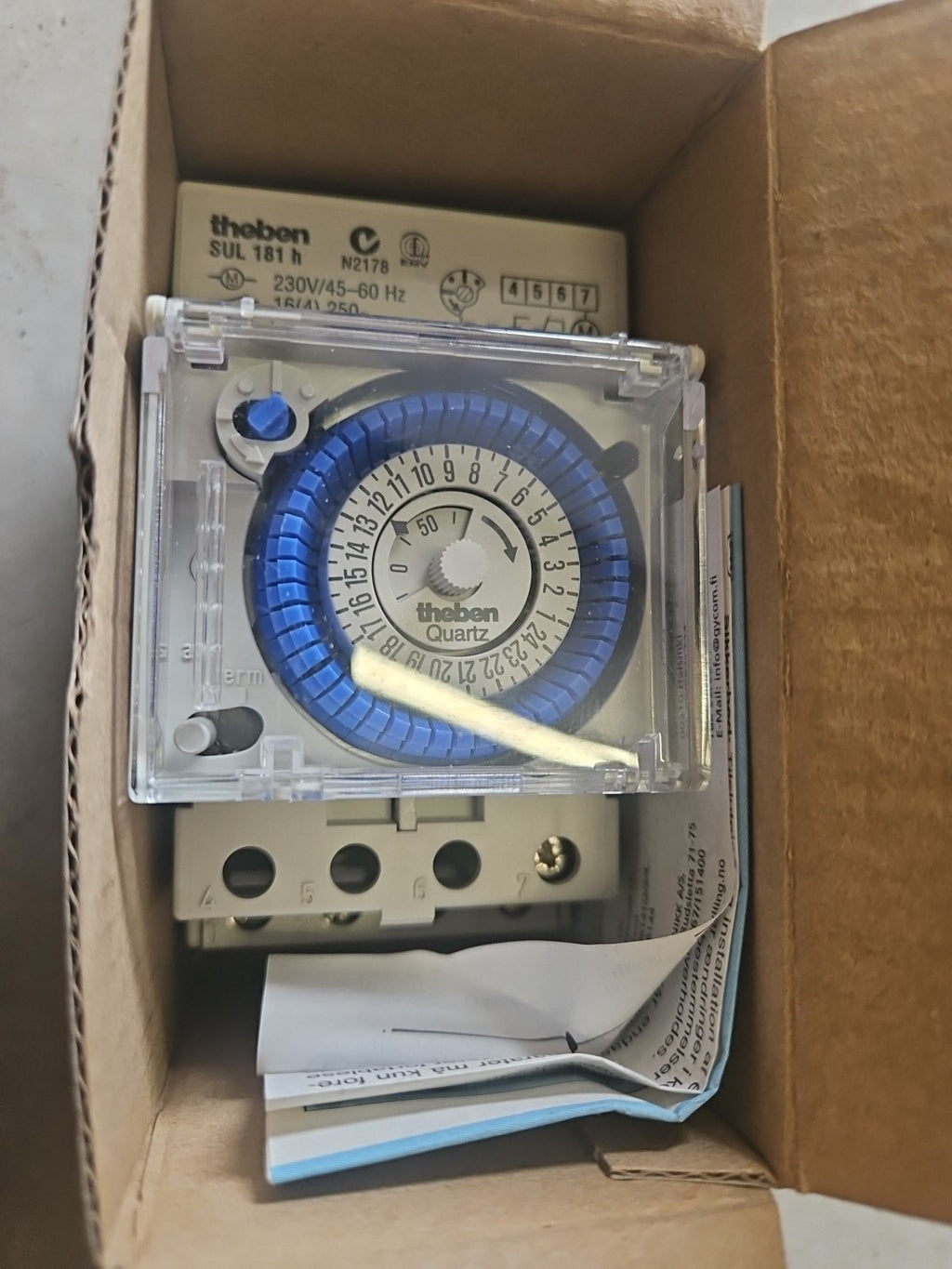 1 x Theben Analoge Zeitschaltuhr SUL 181 H, 181 0 008, Neu/ovp New Unused