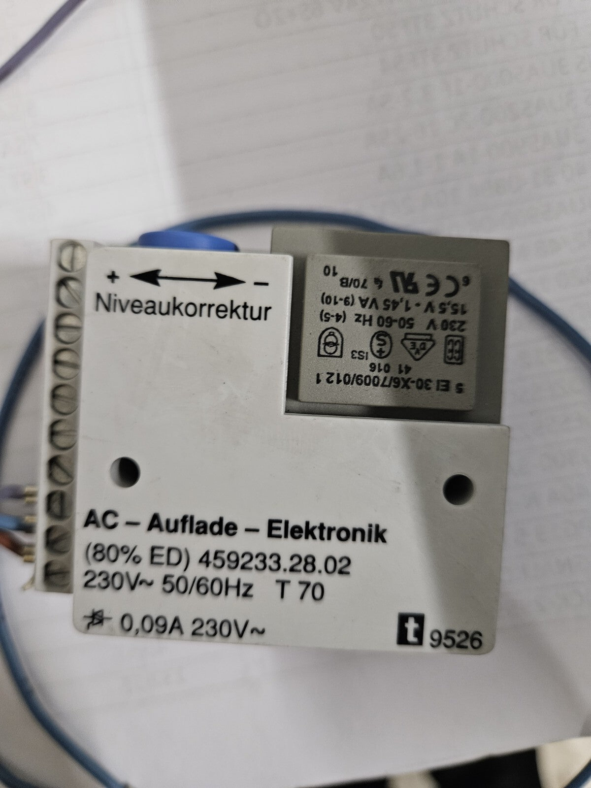 1 x Aufladeregler 338850, 9526..0 für Nachtspeicherheizung Laderegler, Ladeautom