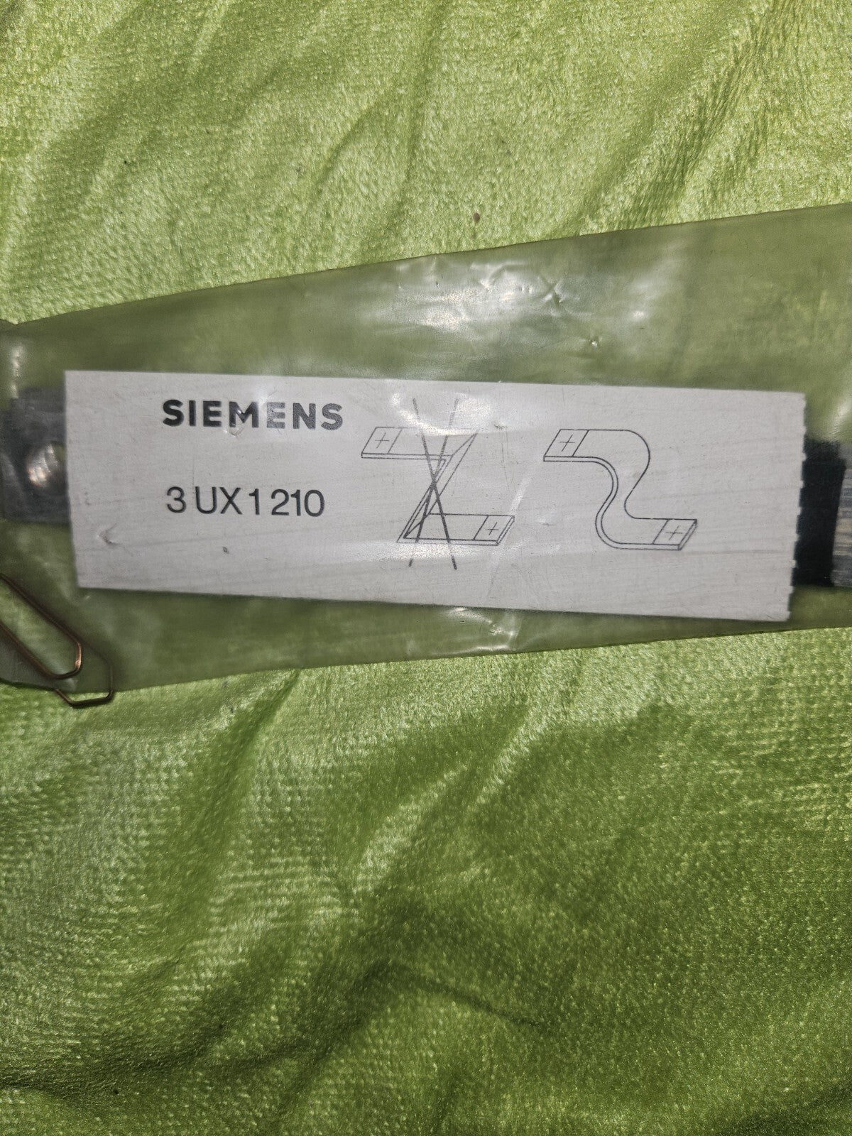 3 x SIEMENS STROMBÄNDER  3 UX 1210 -NEU / OVP-, New Unused, 3UX1210 Anschlussbr.