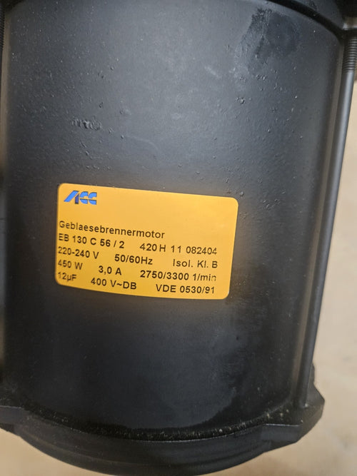 ACC EB130C56/2 220-240V 50/60Hz 450W 2750/3300/min Gebläsebrennermotor Neu New