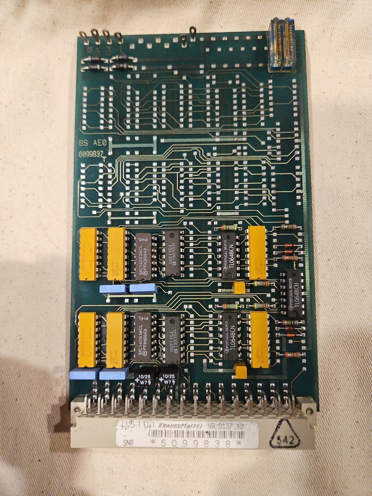 Krauss Maffei – 6099838 –US101 Circuit Board, Verstärker Karte,used & tested