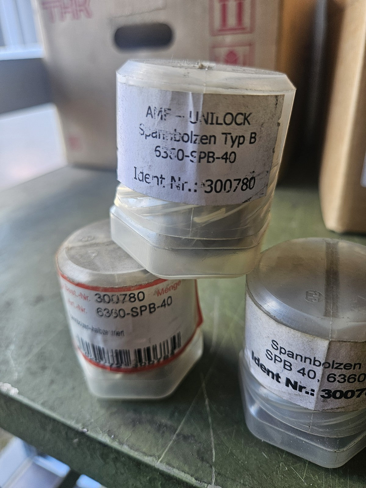 AMF-UNILOCK 300780 Spannbolzen Typ B, 6360-SPB-40, neu/ovp, New Unused, Unbenutz