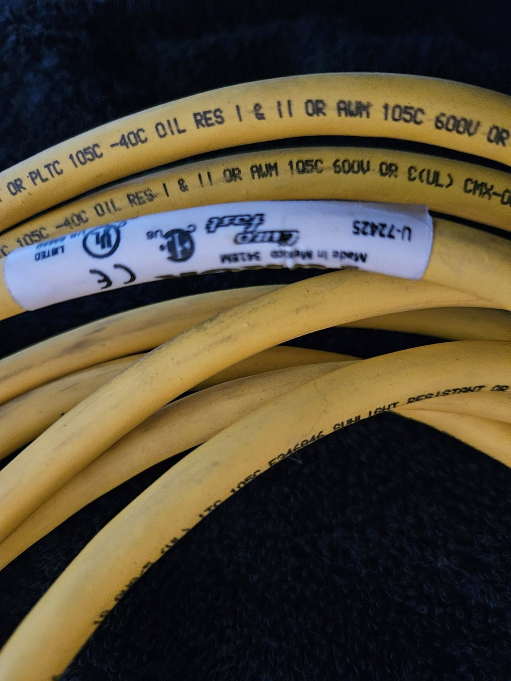 TURCK RKC 4.5T-5/CS14274 EURO FAST 5M CORDSET CABLE, New Unused Neu