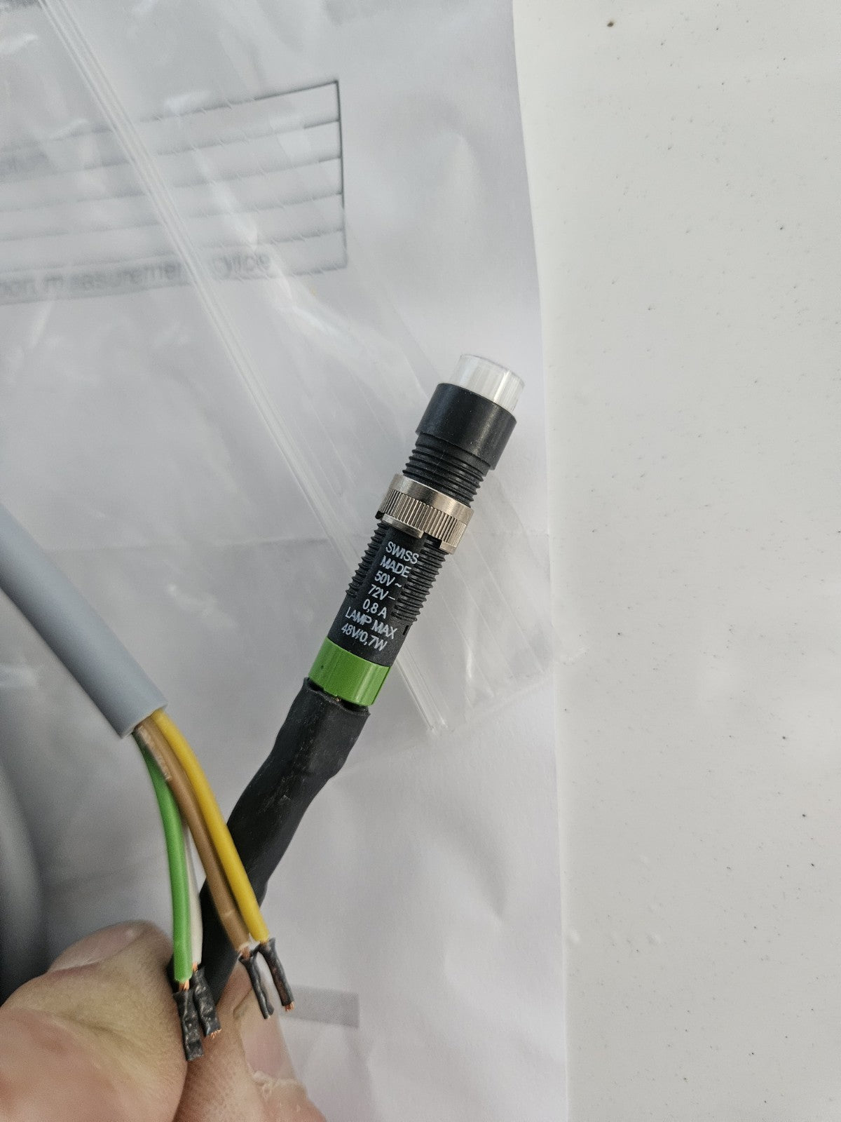 MBV AG Remote Control Cable for MAS-100 Air Sampler | With EAO 19-139.015 Switch