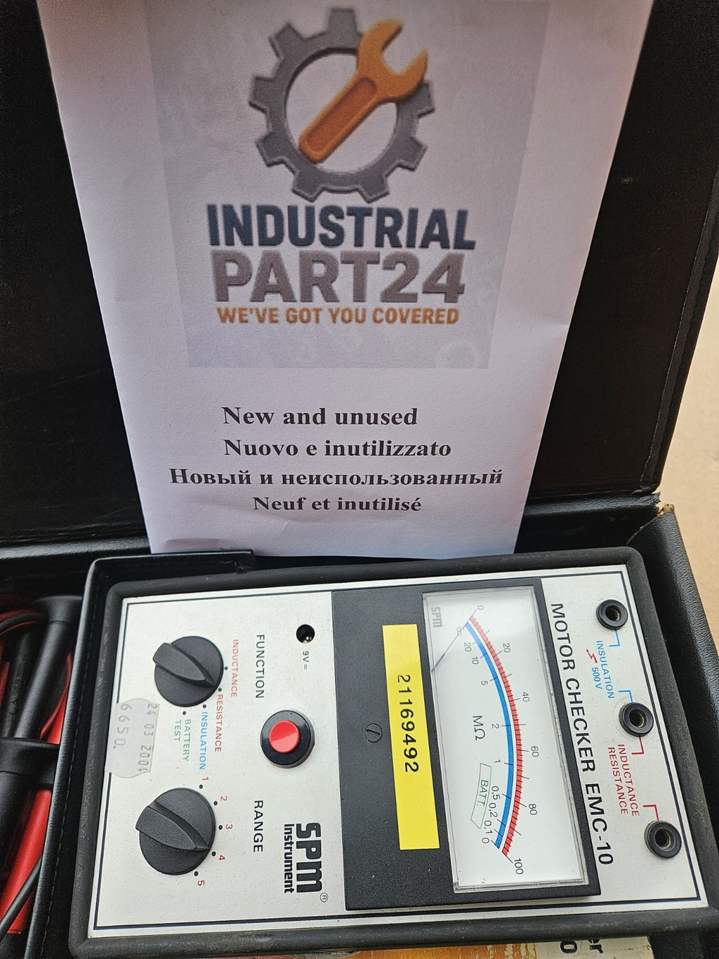 SPM INSTRUMENT Motor Checker EMC-10, Industrial Motor Tester, new Unused Neu/ovp