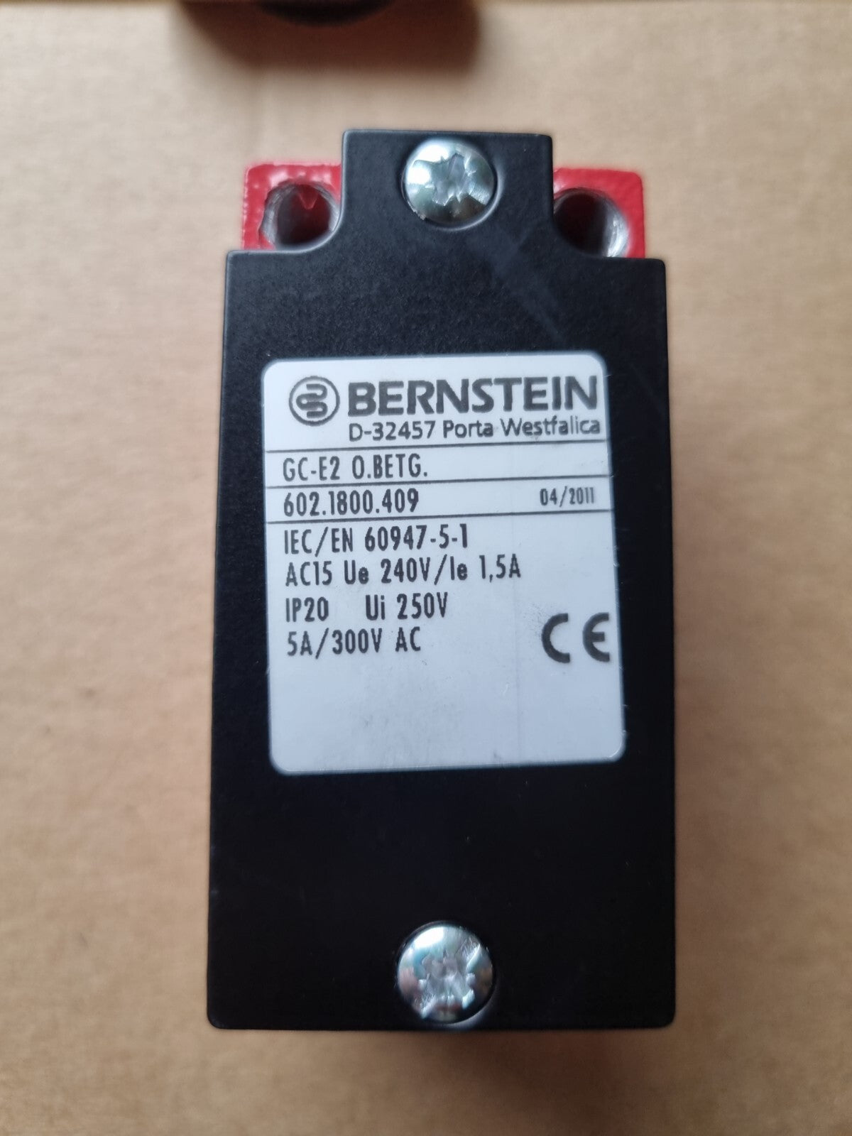 Bernstein Endschalter,GC-E2 O.BETG,602.1800.409,6021800409 neu/ovp