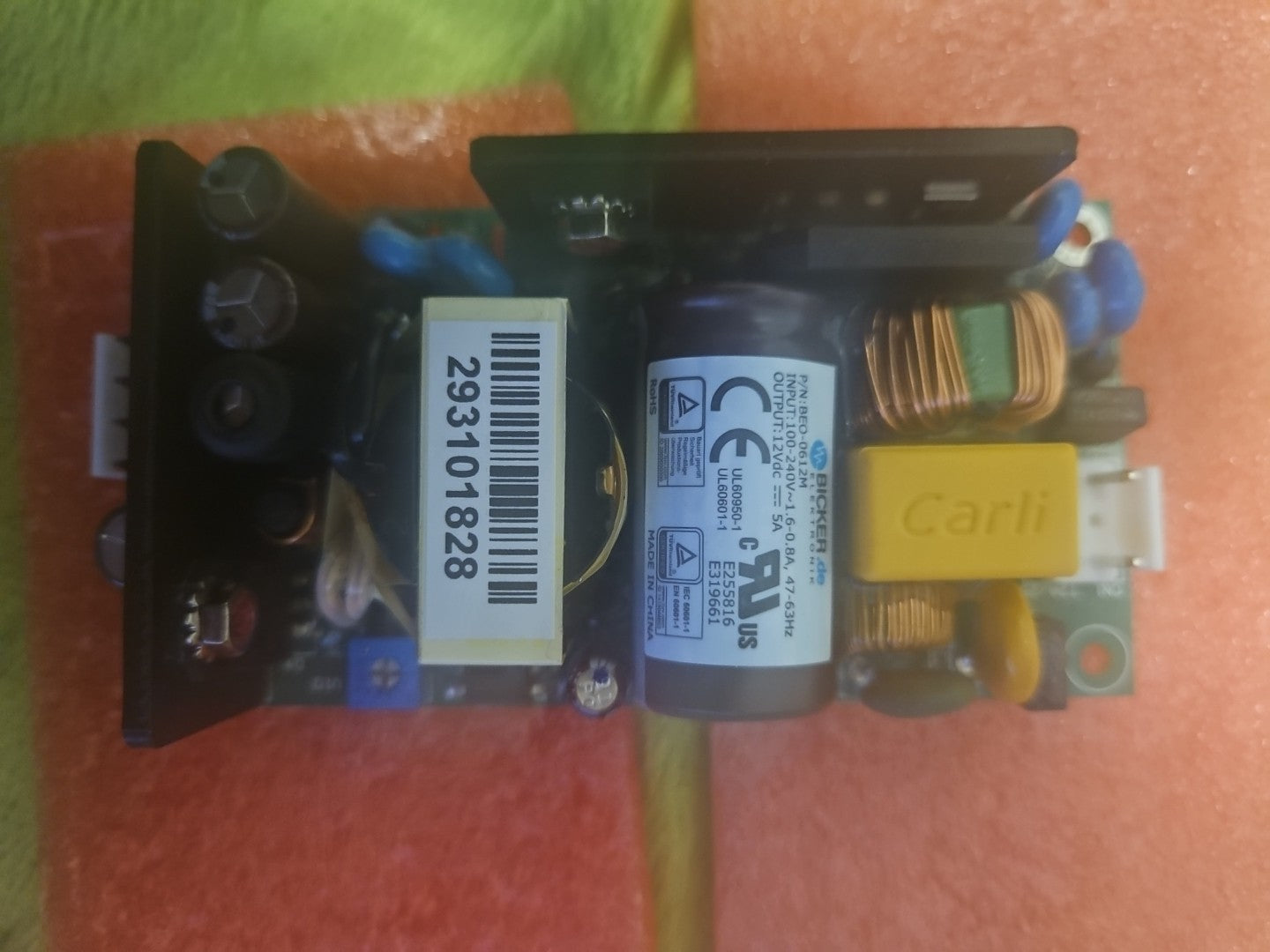 Netzteil für Medizintech.60W/90- 264VAC/+12V BICKER BEO-0612M Industry Neu/ovp
