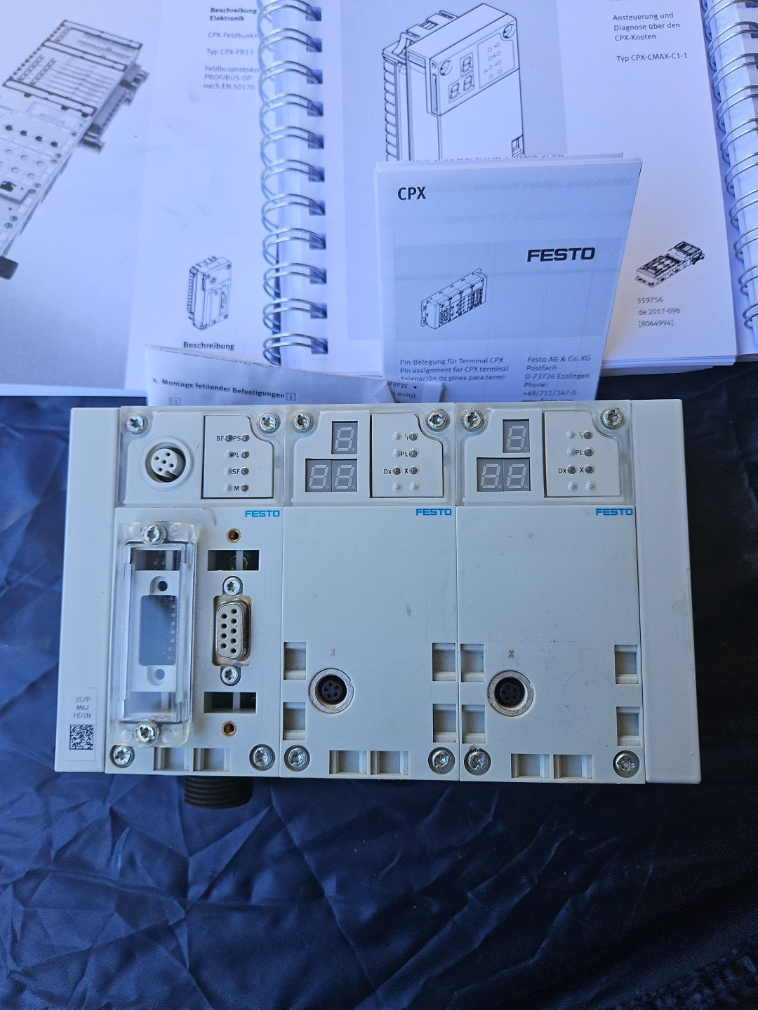 2 xFesto Terminal CPX-CMAX-C1-1 Achscontroller 548932+CPX-FB13 195740 Neu Unused