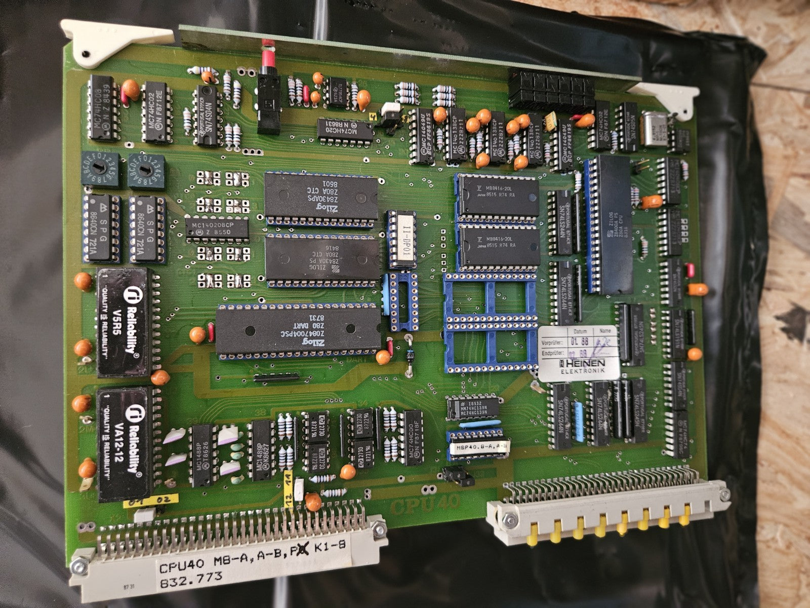 HEINEN CPU40, MB-A, A-B K1-9, 832.733, Neu/Ovp, New In BOX NOS Unused Unbenutzt