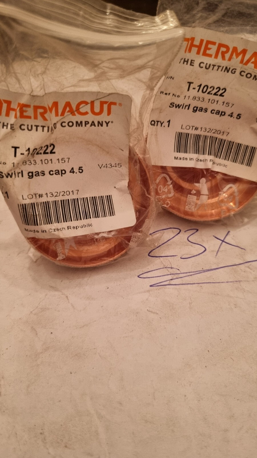 1 x Kjellberg Thermacut V4345,T-10222 11.833.101.157,  Düsenkappe, neu, new