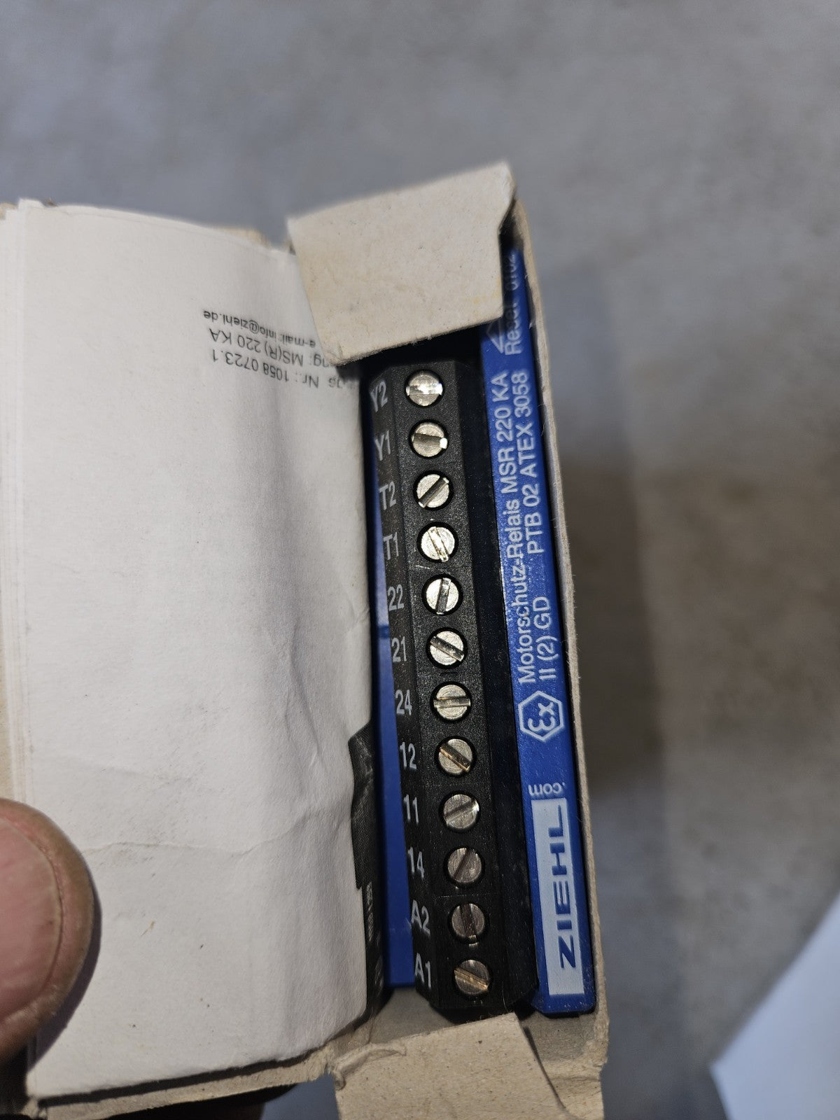 Ziehl MSR 220 KA Kaltleiter-Relais T222171 Motorschutzrelais