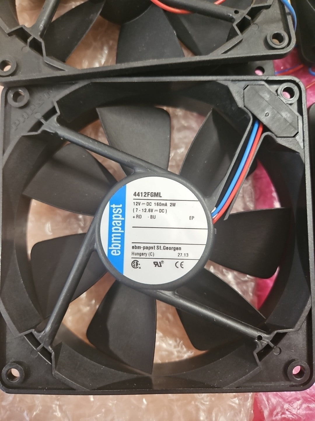 1 x Ebmpapst 4412FGML 12V 2W LÜFTER 160mA, Neu New Unused Fan Cooling Unbenutzt!