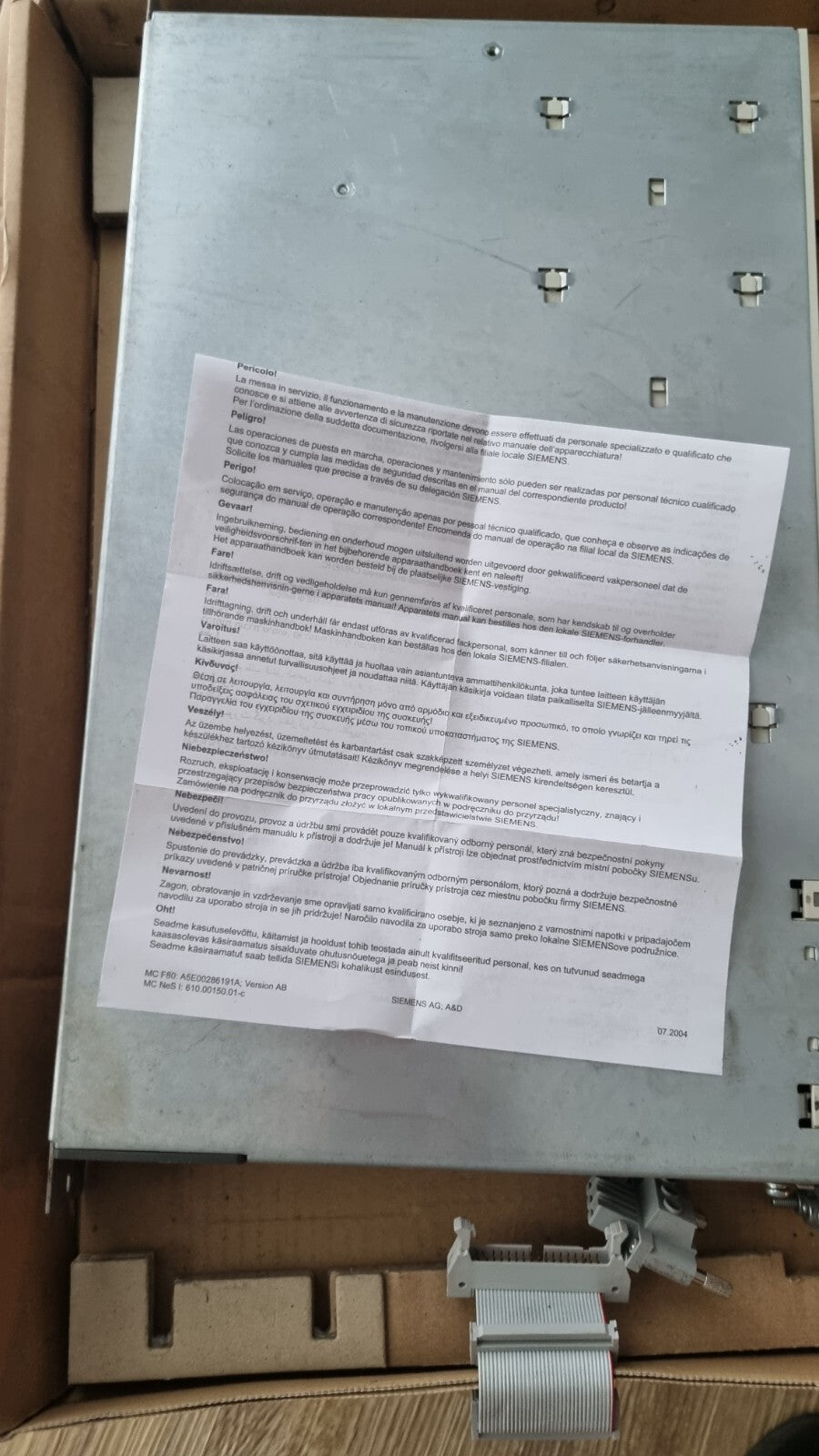 Siemens Simodrive LT-Modul INT.50A 6SN1123-1AA00-0CA2 Version: A