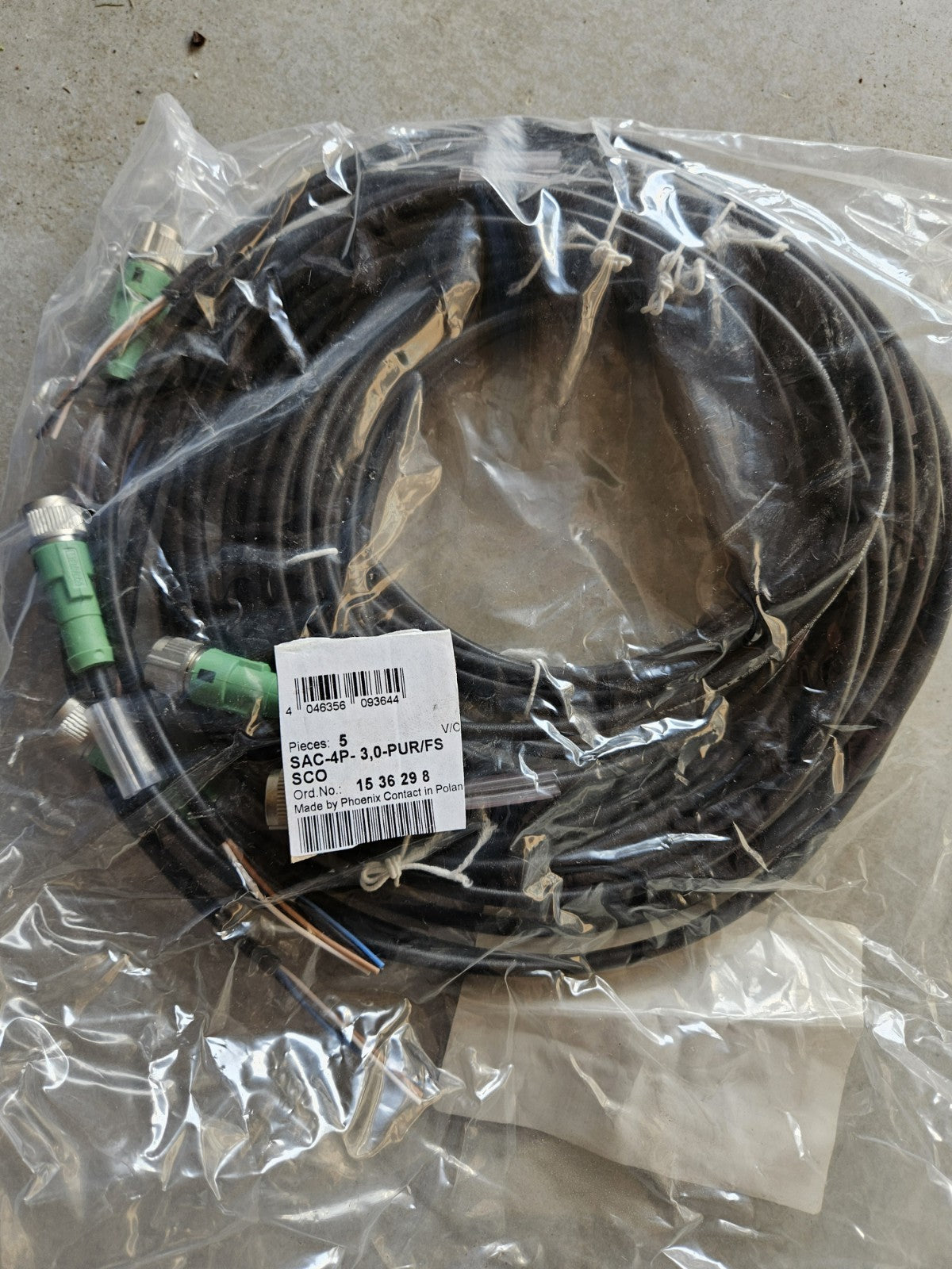PHOENIX CONTACT SAC-4P- 3,0-PUR/FS SCO / SAC4P30PURFSSCO, 1536298 Neu New Unused