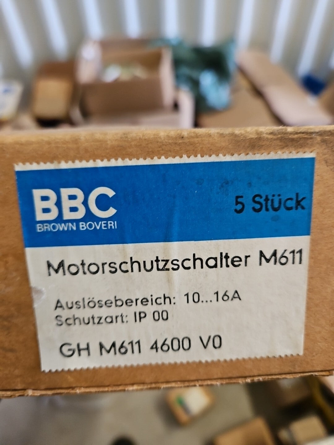 ABB/BBC M611 10 - 16A 380V Motorschutzschalter 16A, new,neu/ovp, Unused