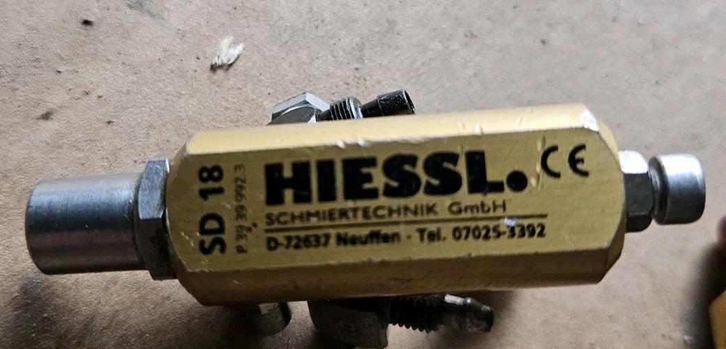 HIESSL SD18 Koaxialschmierdüse, Grease Spray Nozzle New Neu Unused, Worldwide