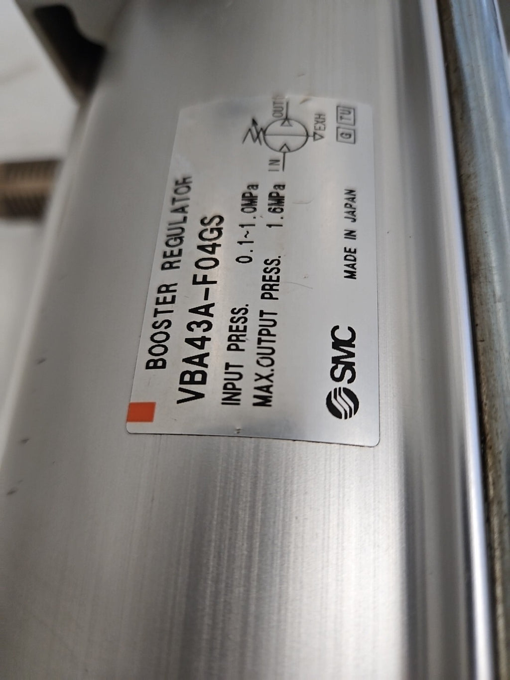 1 x SMC VBA43A-F04GS Booster Ventil, Refurbished, Fully Working Condition 