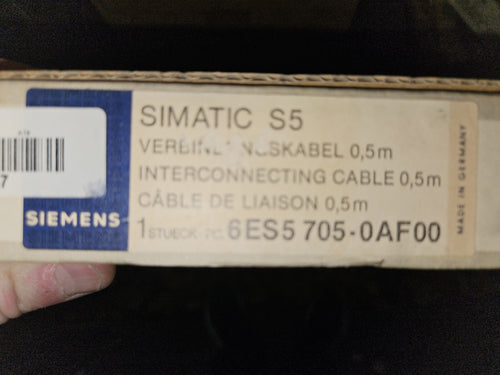 1x Siemens Simatic S5 Verbindungskabel 6ES5 705-0AF00 Interconnect Cable 0.5m
