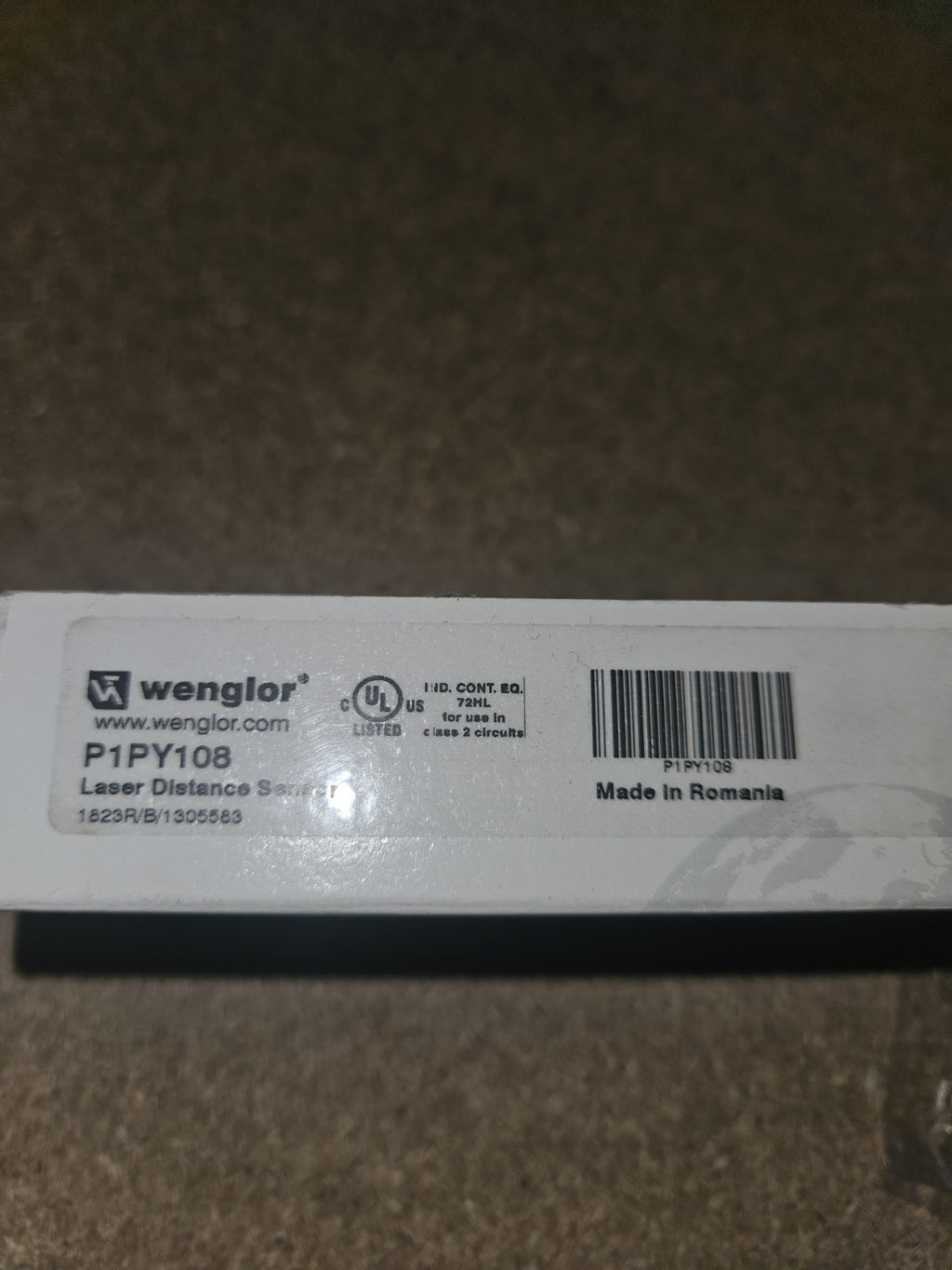 NEW WENGLOR  P1PY108, Laser Distance Sensor, 1823R/B/1305583, New In Box, Neu