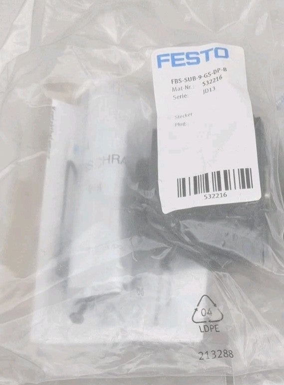 Festo FBS-SUB-9-GS-DP-B Feldbusstecker Profibus 532216 New/sealed, Neu/ovp