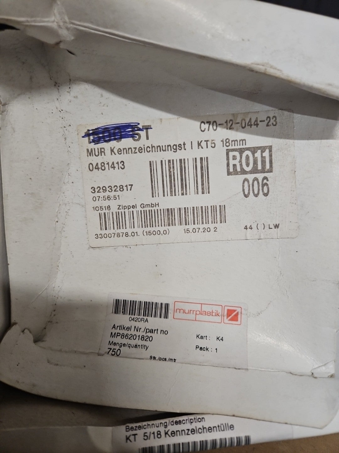 Grosses Konvolut Murrplastik WAGO KT3/18, KM4/23, KT 4/16, KT 0/18, KT 4/18, NEU