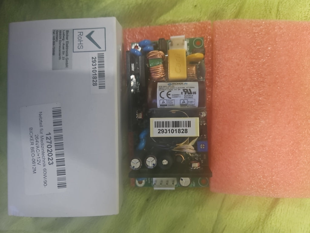 Netzteil für Medizintech.60W/90- 264VAC/+12V BICKER BEO-0612M Industry Neu/ovp