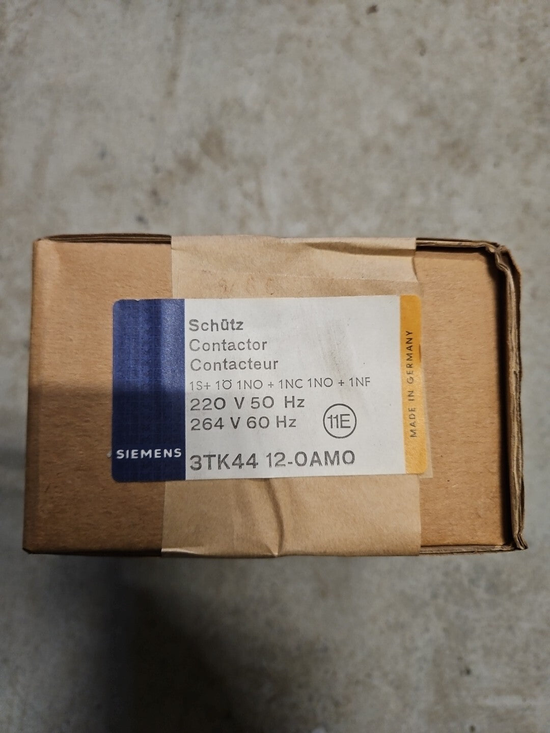Siemens Leistungsschütz CONTACTOR 3TK44 12-0AM0, new In Box, Sealed, Neu/ovp