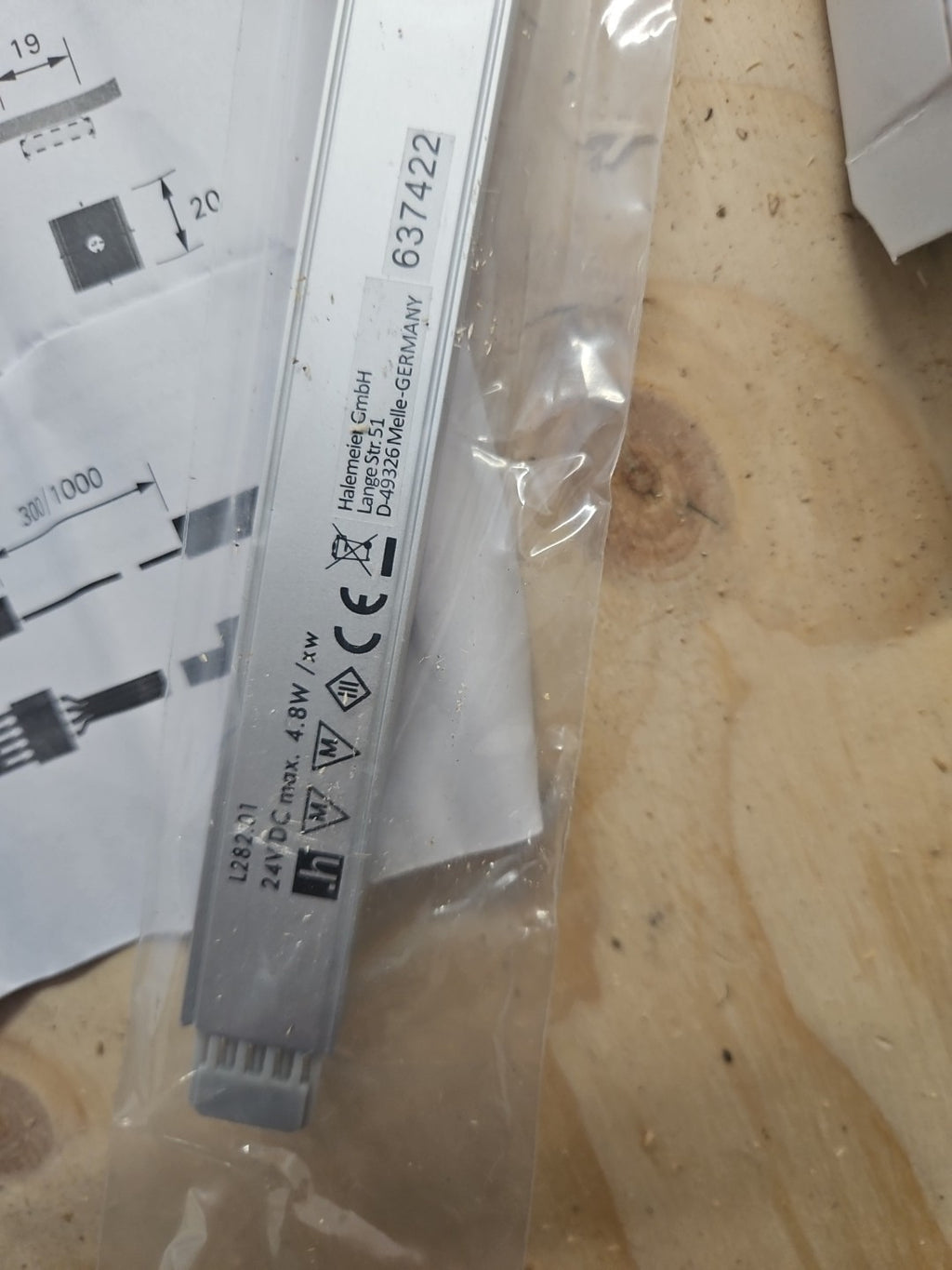 HALEMEIER LED L282.01 SuperStripe PLUS GOLD, Neu/Ovp New Unbenutzt Unused In Box