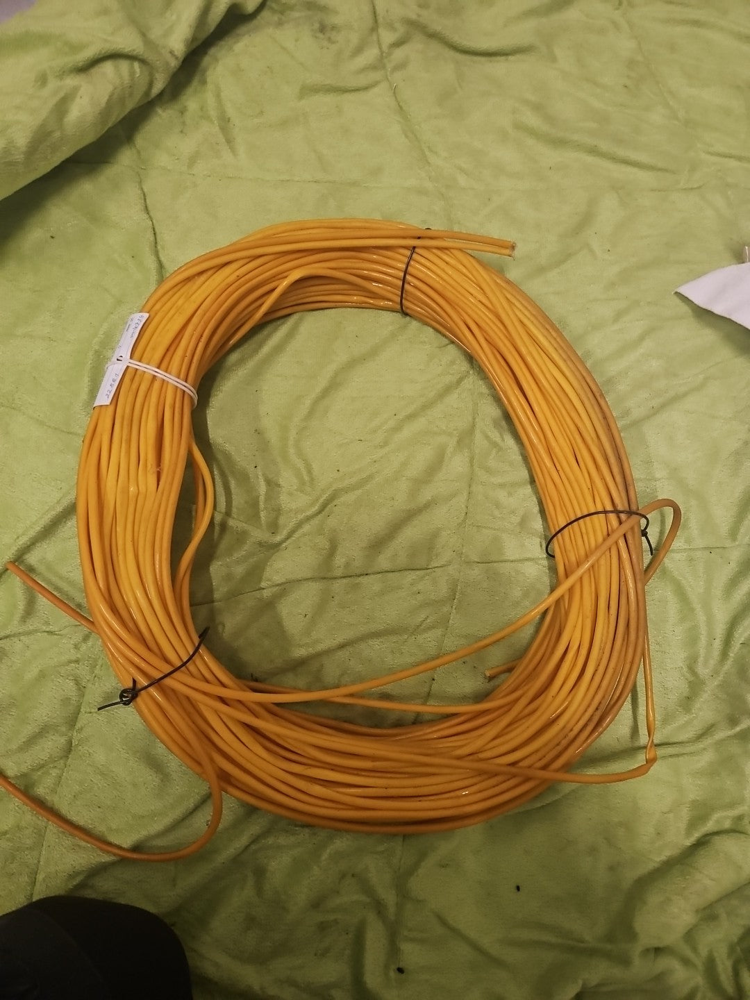 100m Adatherm LACKSCHLAUCH ø4mmx0,5 gelb (Gewebeschlauch), Neu Ovp New Umbenutzt