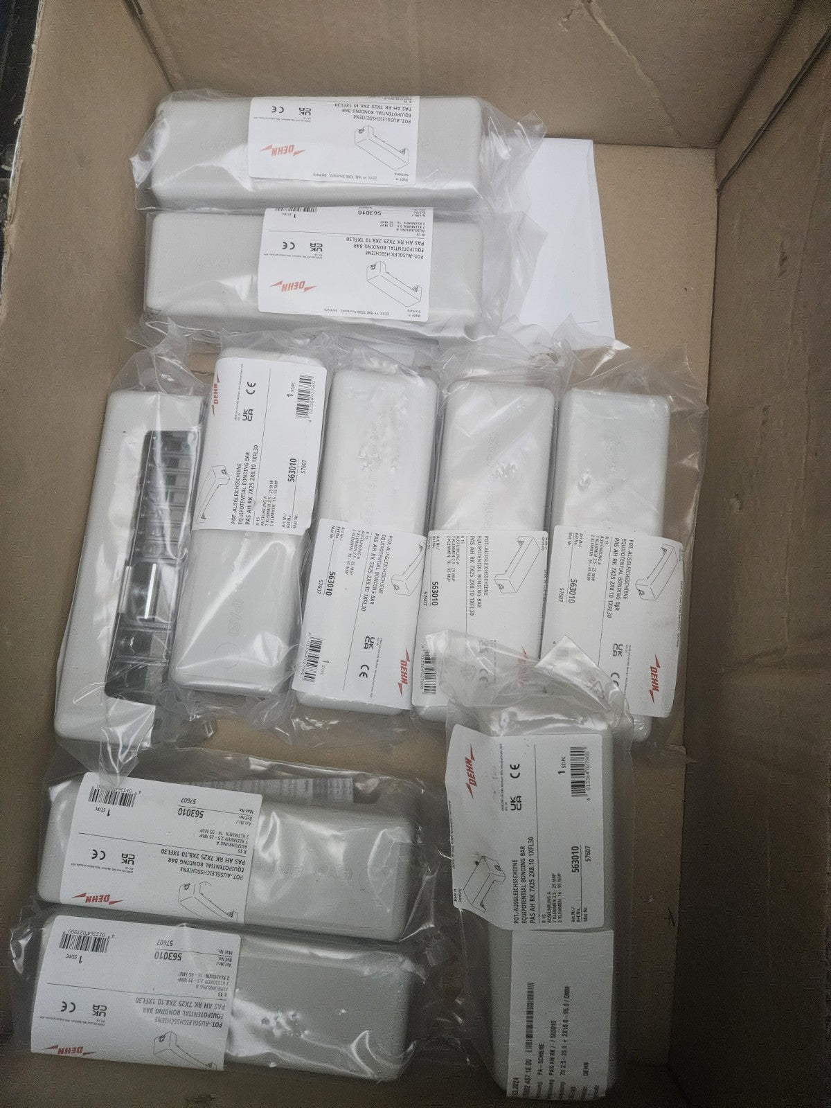 Dehn 563010, 57607 Potentialausgleichschiene 200 mm, Neu/ovp, New Unused,