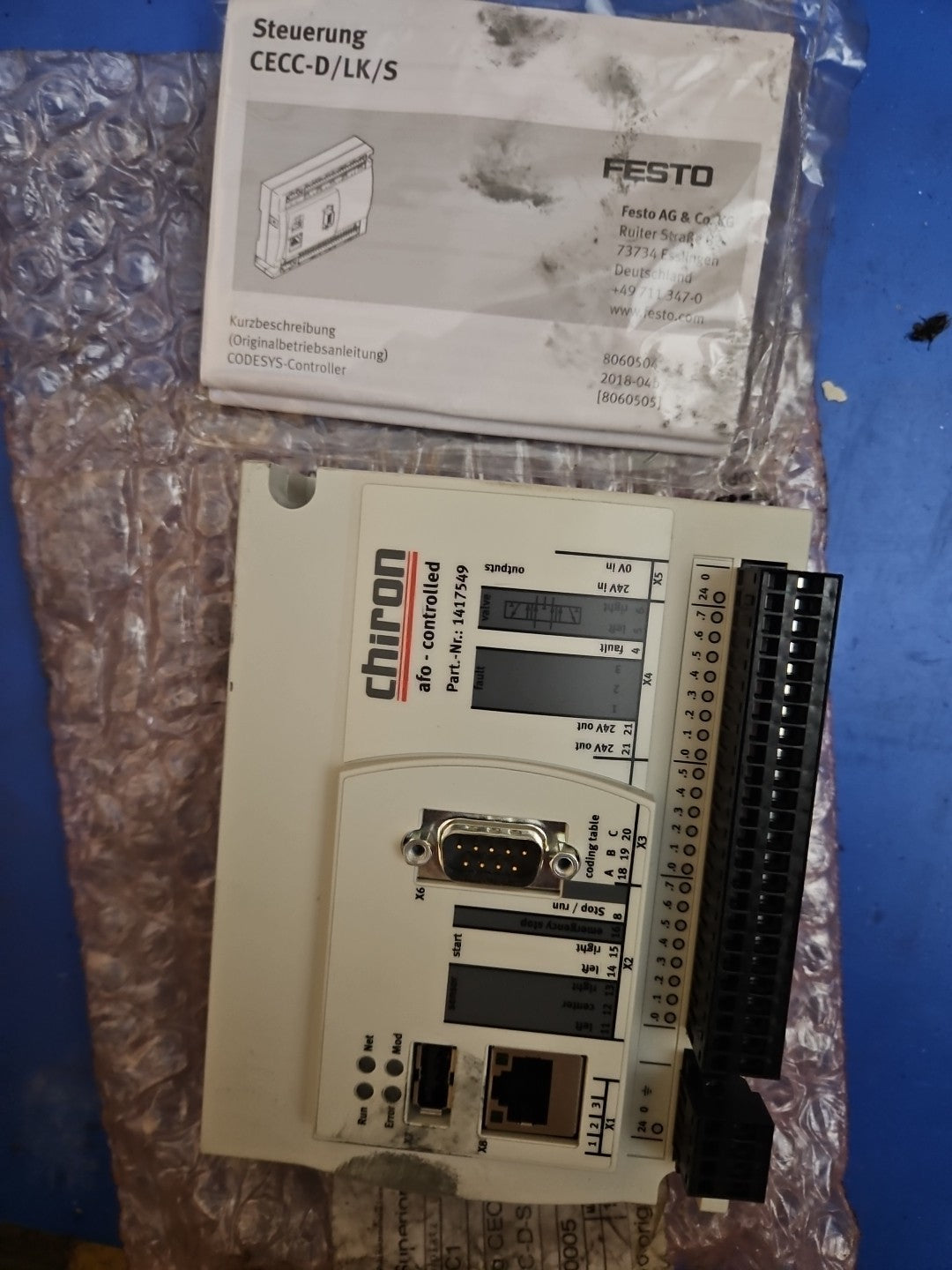 NEW FESTO / CHIRON CECC-D CECC-D-CS 2463301 AFO CONTROLLER CECCDCS Neu/ovp 