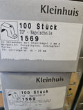 100 Stk. HKL Top-Nagelschelle gr 1569 grau Nagelschellen Kunststoff Neu/Ovp New